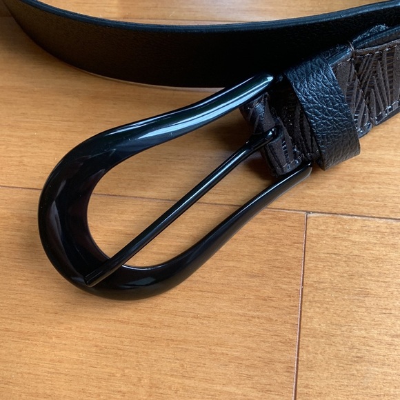 Chico's Grand Rios Leather and Metal Links Belt Women’s Size Small - Picture 11 of 12